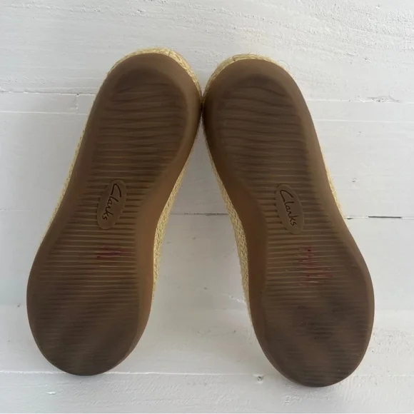 Clarks Collection Yellow Slip On Espadrilles Women's 5.5 M Flats 261344764030 - Picture 7 of 9